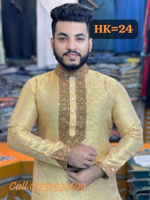 লাক্সারি কাতান পাঞ্জাবি [ HK-24 ]
