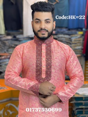লাক্সারি কাতান পাঞ্জাবি [ HK-22 ]