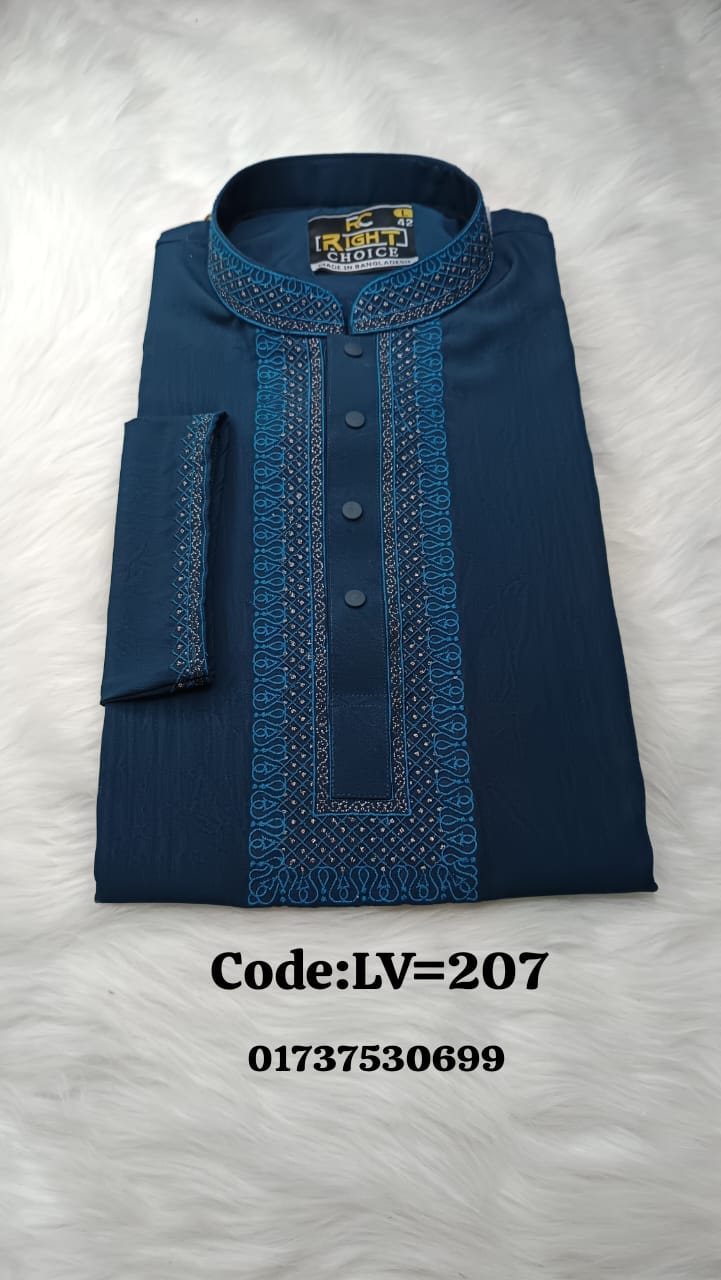 (Code-LV-207) চায়না মাইক্রো স্টিচ পাঞ্জাবি