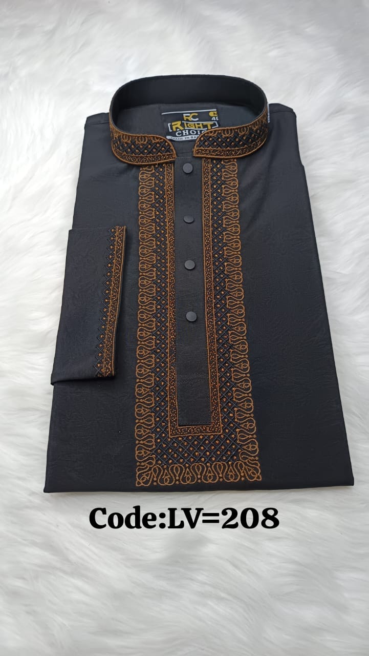 (Code-LV-208) চায়না মাইক্রো স্টিচ পাঞ্জাবি