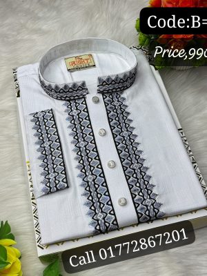 প্রিমিয়াম ব্রটেক্স কটন ফেব্রিক্স পাঞ্জাবি  (CODE: B= 81)