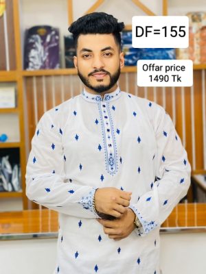 প্রিমিয়াম ধুতি কটন পাঞ্জাবি [ CODE:155 ]