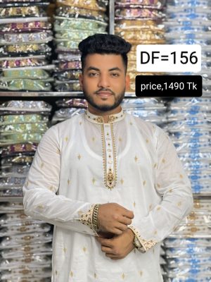 প্রিমিয়াম ধুতি কটন পাঞ্জাবি [ CODE:156 ]